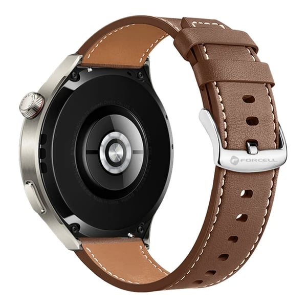 Forcell Galaxy Watch 20mm Armband Eco Läder - Brun