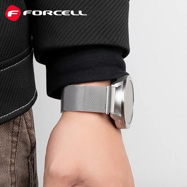 Forcell Galaxy Watch 22mm Armband Magnetic Steel - Silver