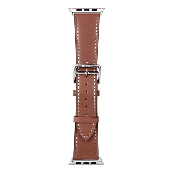 Forcell Apple Watch 42/44/45/49mm Armband Eco Läder - Brun