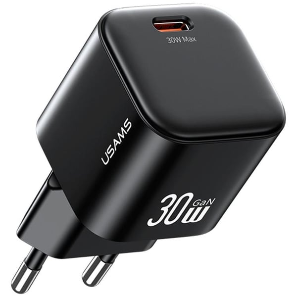 USAMS Snabbladdare 30W USB-C Med USB-C 1m Kabel JO Series - Vit