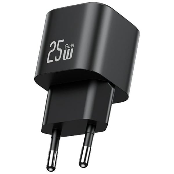USAMS Snabbladdare 25W USB-C GaN Mini JC CC289 - Svart