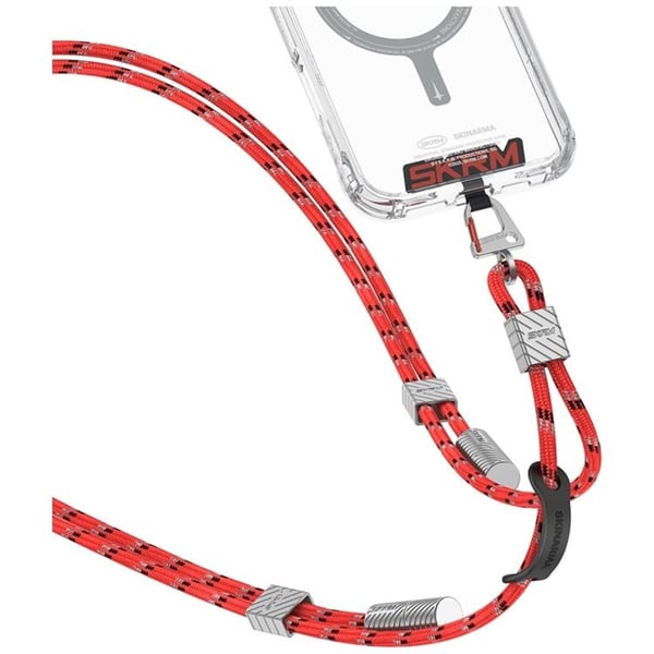 Skinarma 2in1 USB-C Till USB-C Kabel Lanyard Dyno Ve - Röd