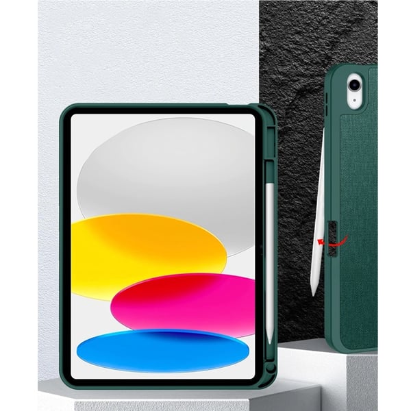 Tech-Protect iPad 10.9"/iPad 11" Fodral Canvas - Moss Grön