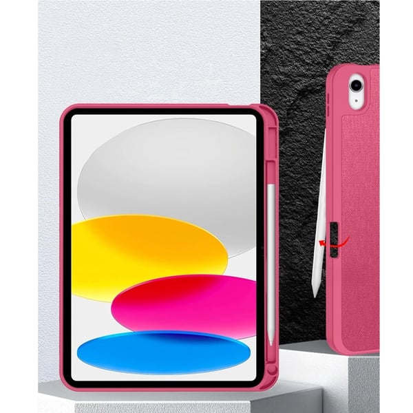 Tech-Protect iPad 10.9\"/iPad 11\" Kotelo Canvas - Magenta Bloom