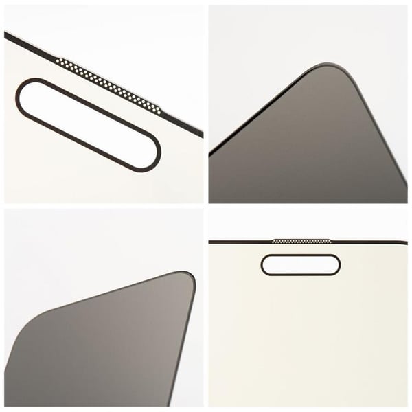iPhone 15 Plus/16 Plus Härdat Glas Skärmskydd Privacy OG Shuijia - Svart