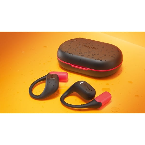 PHILIPS In-Ear Hovedtelefoner Sport IP54 - Sort/Rød