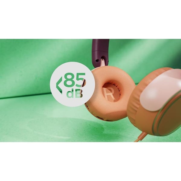 PHILIPS On-Ear Hörlurar Barn Volymbegränsning 85dB Kabel - Magentalila