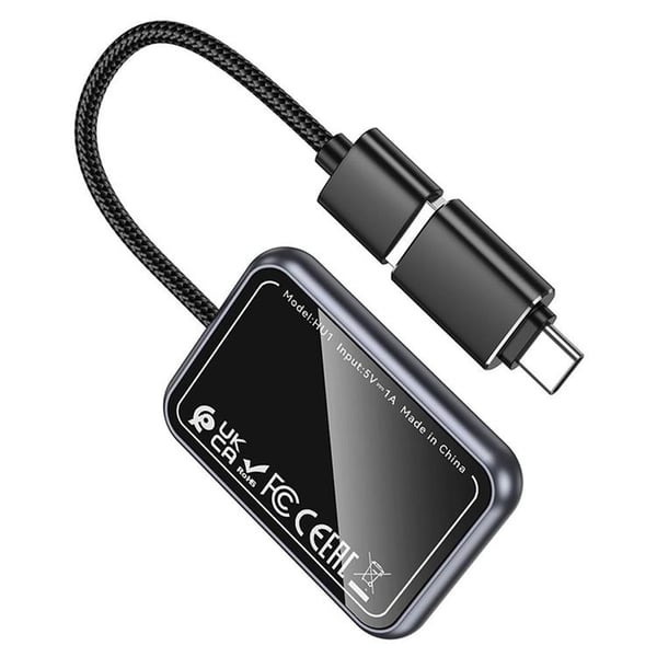 Hoco CarPlay Trådlös Adapter USB A - USB C HU1 - Svart