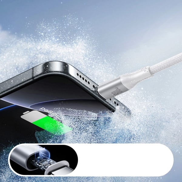 Joyroom USB-C - USB-C kabel 60W 1m S-A28 - Vit