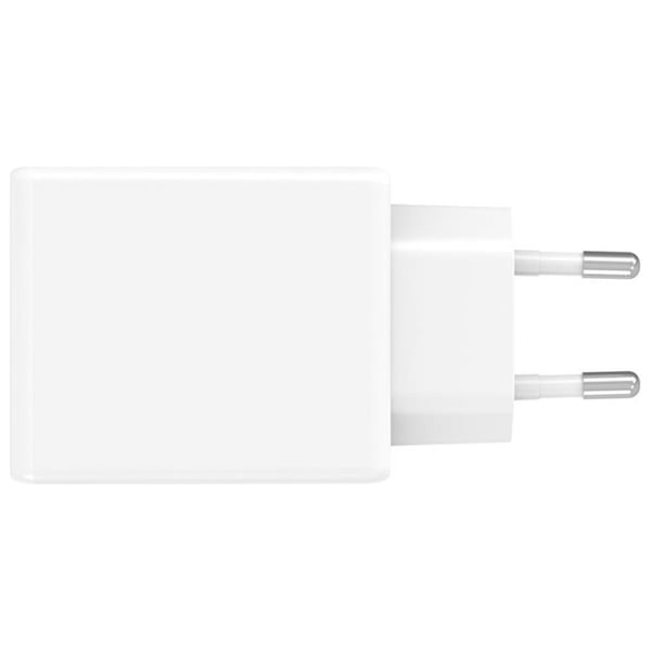 4smarts Hurtigoplader 65W 2xUSB-C PDPlug Slim Dual - Hvid
