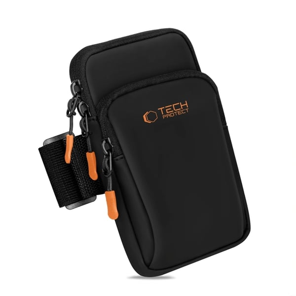 Tech-Protect Universal Sport Armband M7 - Svart/Orange