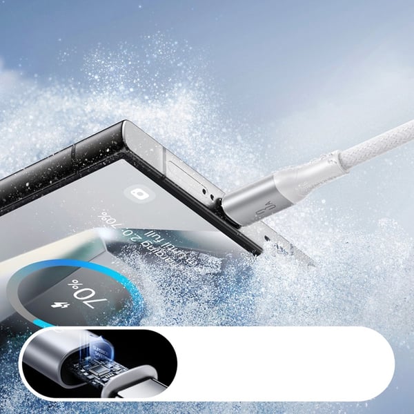 Joyroom USB-A - USB-C kabel 3A 1m Flash Series - Vit