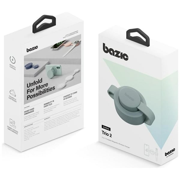 Energea 3in1 MagSafe Trådlös Laddare iPhone Watch AirPods Bazic - Pistage