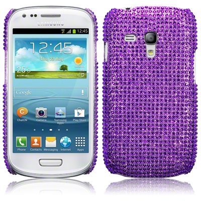 Bling Bling Skal till Samsung Galaxy S3 mini i8190 (Lila)