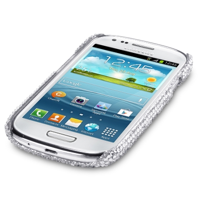 Bling Bling Skal till Samsung Galaxy S3 mini i8190  (Silver)