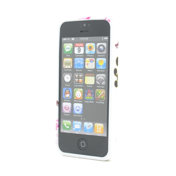 Diamant FlexiCase Cover til Apple iPhone 5/5S/SE - Gul Blomst