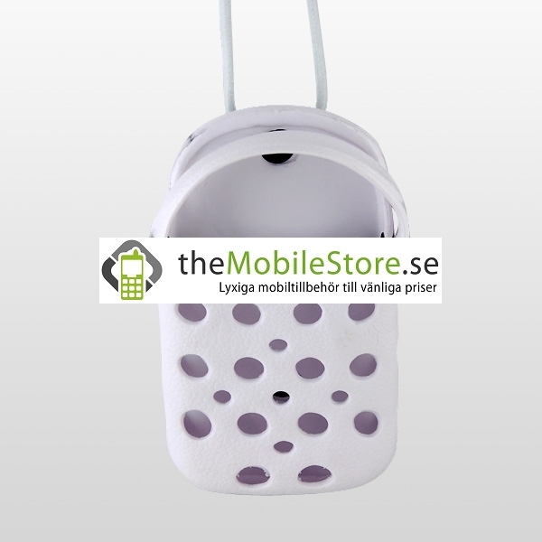 Foam Rubber Slipper hållare till iPhone 4G (Vit)