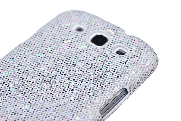 Sparkle Baksideskal tillSamsung Galaxy S3 i9300 (Silver)