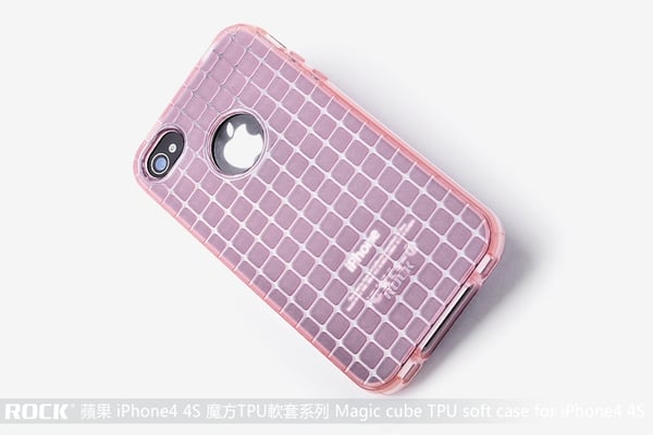 Rock Flexicase skydd till Apple iPhone 4 och 4S (Rosa)