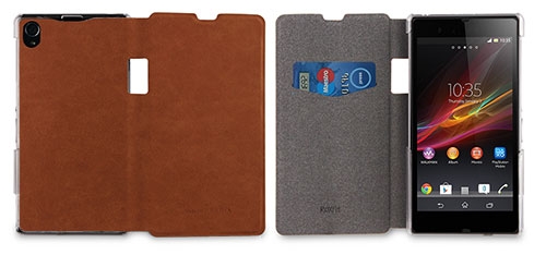 Roxfit - Made for Xperia - SlimLine Book flip case till  Sony Xperia Z2  (Dark T