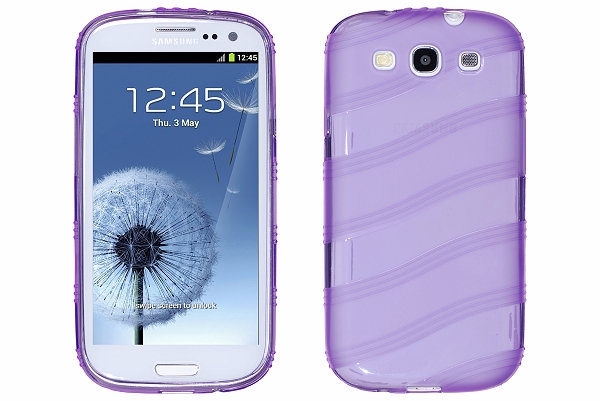 Wave FlexiCase Skal till Samsung Galaxy S3 i9300 (Lila)