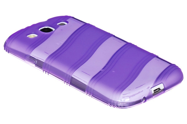 Wave FlexiCase Skal till Samsung Galaxy S3 i9300 (Lila)