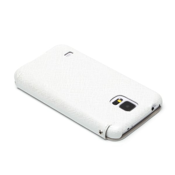 Zenus Minimal Diary Väska till Samsung Galaxy S5 - (Vit)