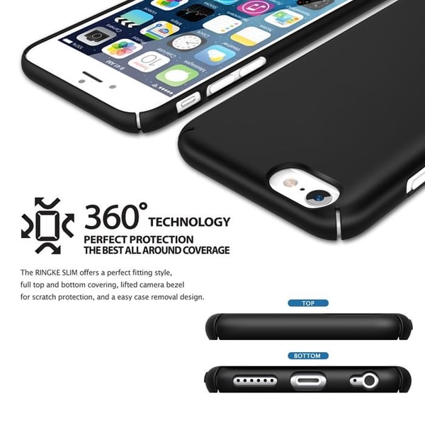 Ringke Slim Dual Coated Skal till Apple iPhone 6 / 6S  (Vit)