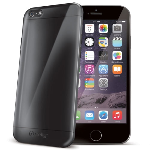 Celly Gelskin till Apple iPhone 6(S) Plus - Tonad Svart