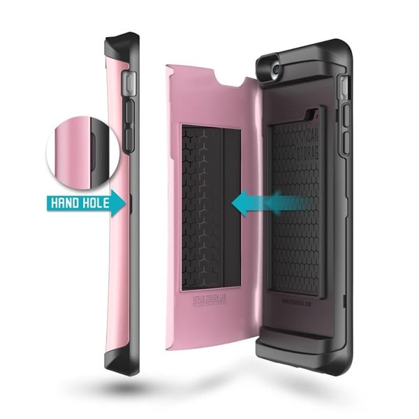 Verus Damda Veil skal med spegel till Apple iPhone 6(S) Plus (Rosa)