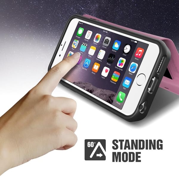 Verus Damda Veil skal med spegel till Apple iPhone 6(S) Plus (Rosa)