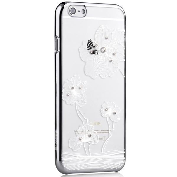 Comma Takakansi Apple iPhone 6(S) Plus - Hopeiset kukat