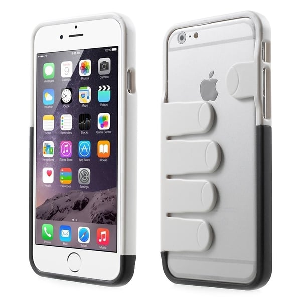 Bumper skal till Apple iPhone 6 / 6S - Vit Fingrar
