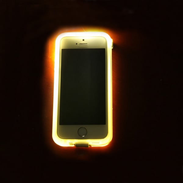 Connect Flash Light Skal med inbyggd USB-kabel till iPhone 6 / 6S  - Vit