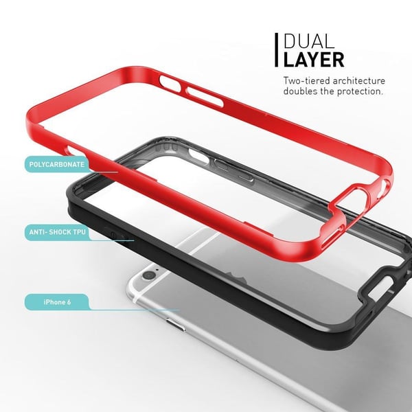 Caseology Fusion Bumper Skal till Apple iPhone 6 / 6S  - Röd