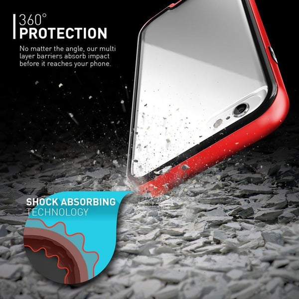 Caseology Fusion Bumper Skal till Apple iPhone 6 / 6S  - Röd