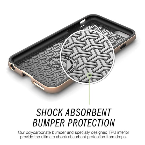 Caseology Bumper Frame Skal till Apple iPhone 6(S) Plus - Carbon Vit