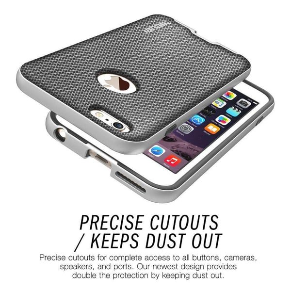 Caseology Bumper Frame Skal till Apple iPhone 6(S) Plus - Mesh Silver
