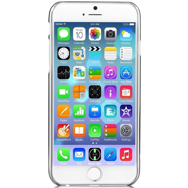 Comma BaksideSkal till Apple iPhone 6 / 6S - Silver Blommor