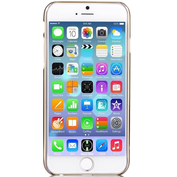 Comma BaksideSkal till Apple iPhone 6 / 6S  - Guld Blommor