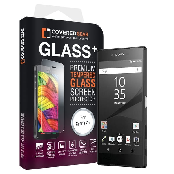 CoveredGear Härdat Glas Skärmskydd till Sony Xperia Z5