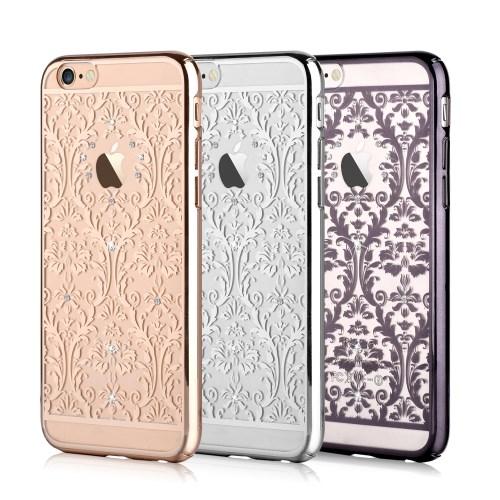 Devia skal med Swarovski-stenar till iPhone 6 / 6S  - Pattern Svart