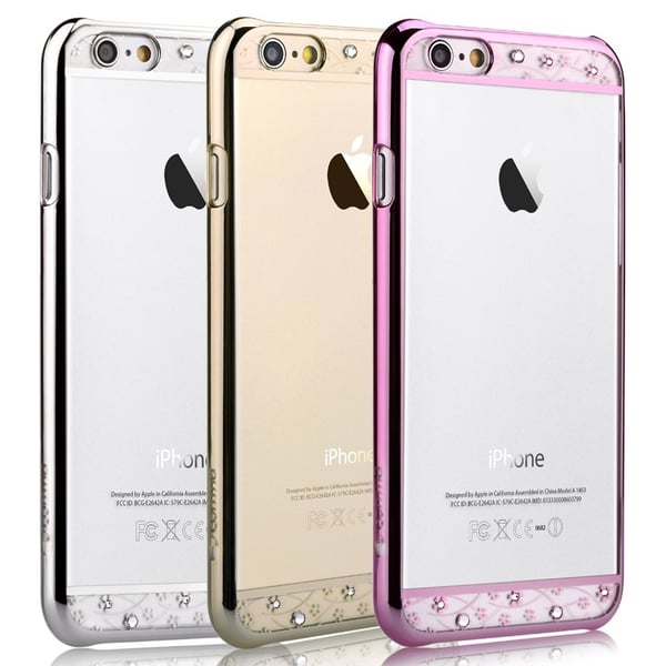 Comma BaksideSkal till Apple iPhone 6 / 6S  - Bling Guld