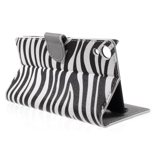 Plånboksfodral till Sony Xperia Z3+ - Zebra
