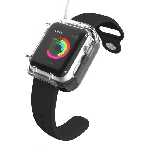 VCOER Skyddande laddningsskal till Apple Watch 38mm / 42mm - Svart