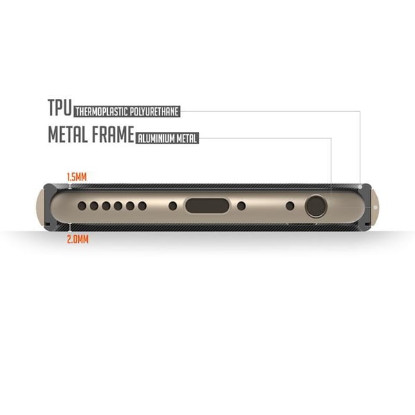 Verus Iron Bumper Skal till Apple iPhone 6(S) Plus (Rose Gold)