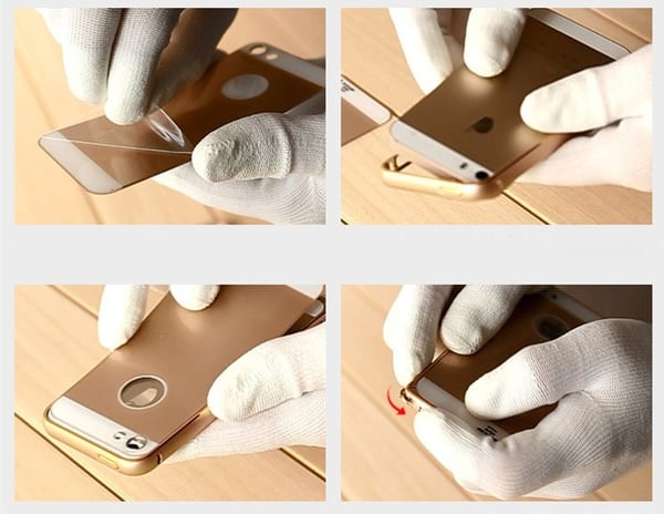JFX Metallbumper-skal till iPhone 6 /6S (Rose gold - Silver)
