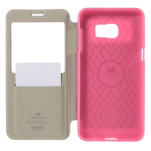 Mercury Wow Bumper fodral till Samsung Galaxy S6 Edge+ (Rosa)