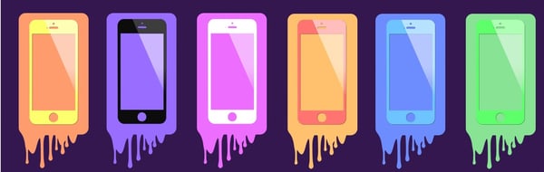 Farvet hærdet glas skærmbeskytter til Apple iPhone 4/4S - Gul