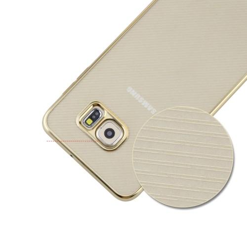 Rock Flame Series Flexi Skal till Samsung Galaxy S6 Edge Plus - Guld